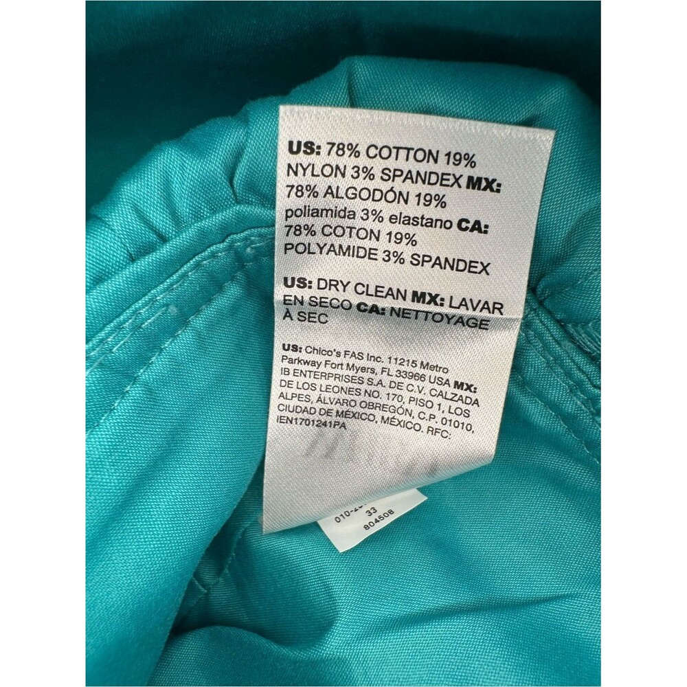 White House Black Market Poplin Keyhole Bustier Top SZ 16 Back Zipper Color Blue - Picture 11 of 11